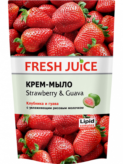 Fresh Juice Крем-Мыло 460мл. Клубника и гуава пакет Производитель: Украина Эльфа